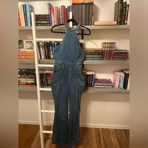 Free people denim jumpsuit